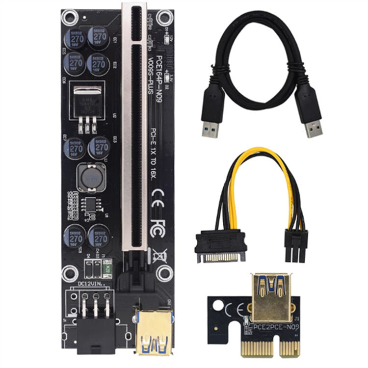 PCI Express X16 GPU 6Zoll Adapter karte USB 3.0 Kabel 1X 16X Extender