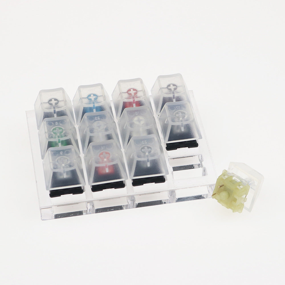 Cherry Original Cherry Twelve-Axis Tester Experience Axis Switch Black Green Black Tea Milk Green Mechanical Keyboard Axis