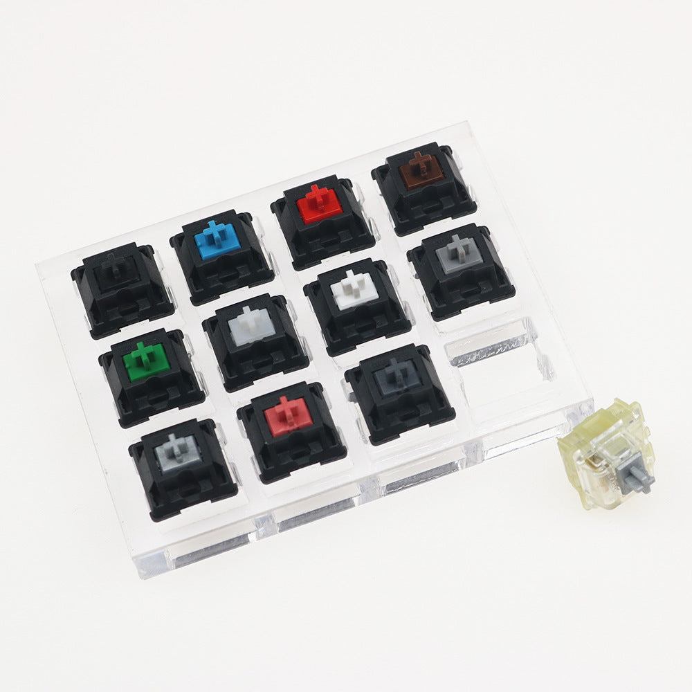 Cherry Original Cherry Twelve-Axis Tester Experience Axis Switch Black Green Black Tea Milk Green Mechanical Keyboard Axis