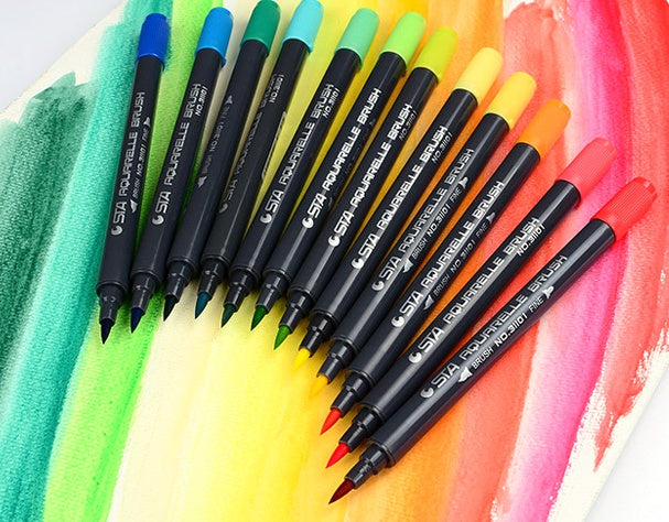 STA 80 Colors Set Water-Based Ink Felt-Tip Pens