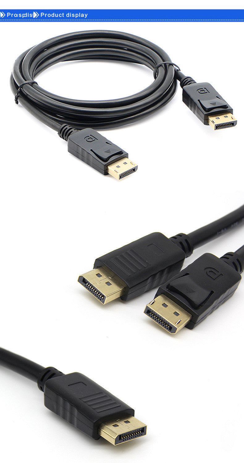 DP-Stecker auf DP-Stecker-Verlängerungskabel 1,8 m DisPlayPort-Videokabel DP auf DP