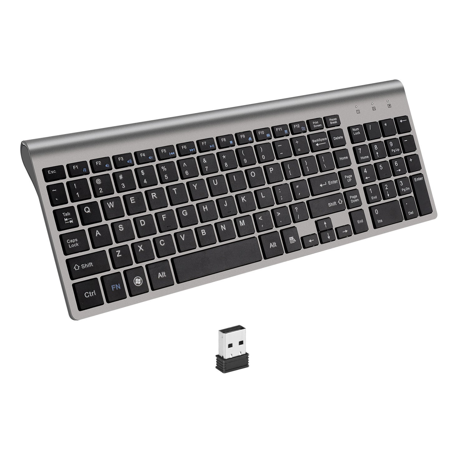 Drahtlose Tastatur USB Mini Stille Laptop Ultra-Dünne Tastatur