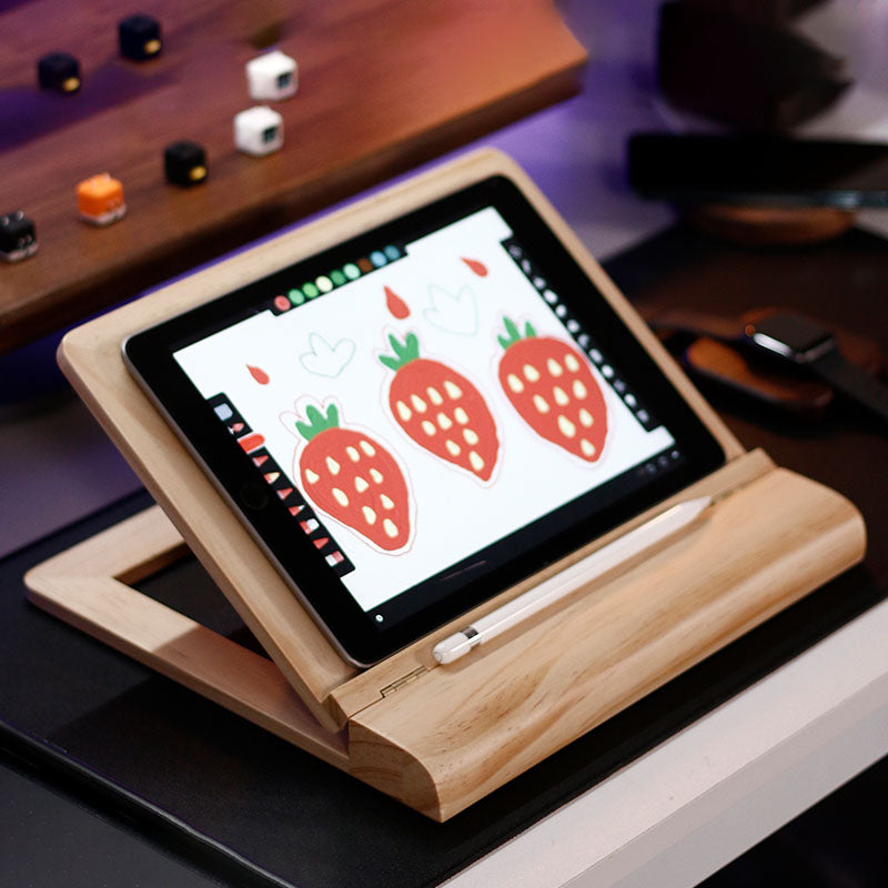 Kompatibel mit Apple, geeignet Für Ipad Stand Ipad Pro Huawei Smart Tablet Massivholz Ständer Ipad Lernen Malerei Schreiben Online Klasse Unterstützung Stehen notebook Winkel Einstellbar Wärmeableitung Stehen