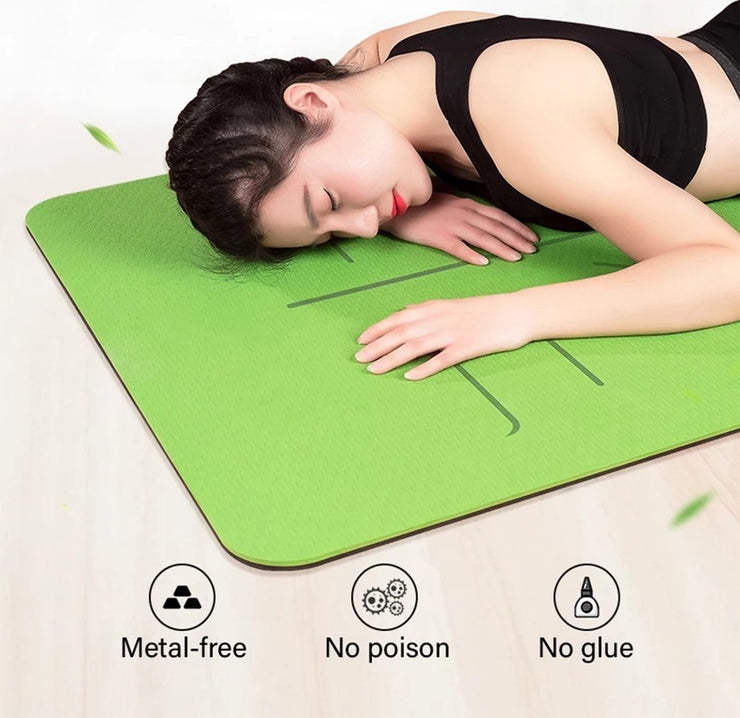 Yoga Fitness Pilates Doppel-Schichtmatte