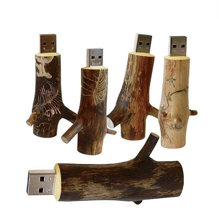 Jaster - USB Stick  Holz Modell, Baum Zweig