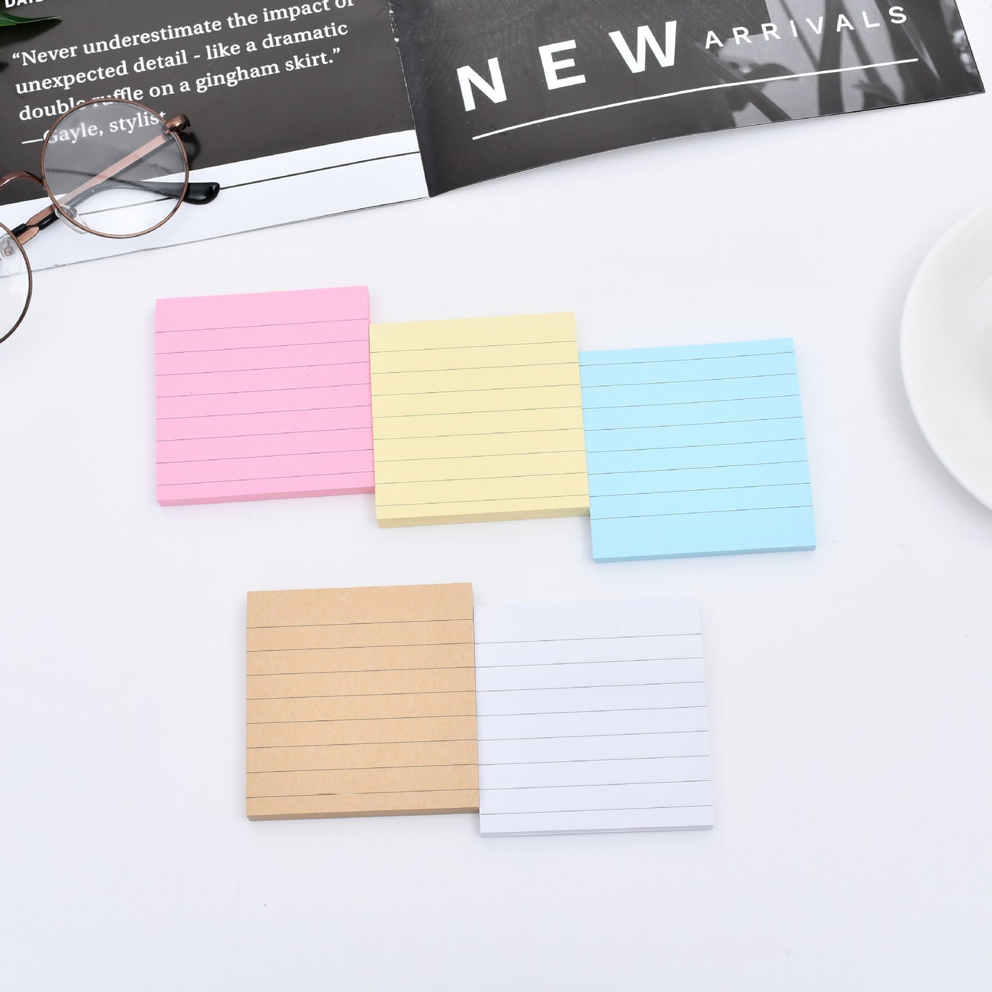 Sticky notes for office supplies, square, solid