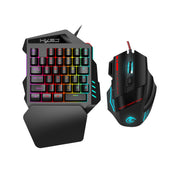 Bunte Einhand-Gaming-Tastatur Compact