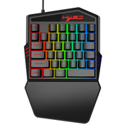 Bunte Einhand-Gaming-Tastatur Compact