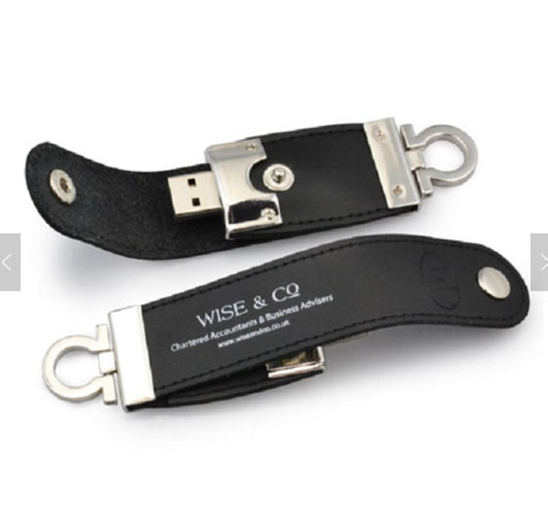 USB Flash Drive with Leather Case