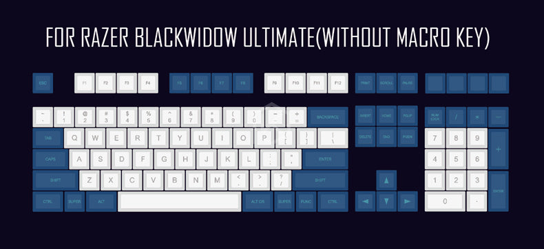 Blau-Weiß Mechanische Tastatur