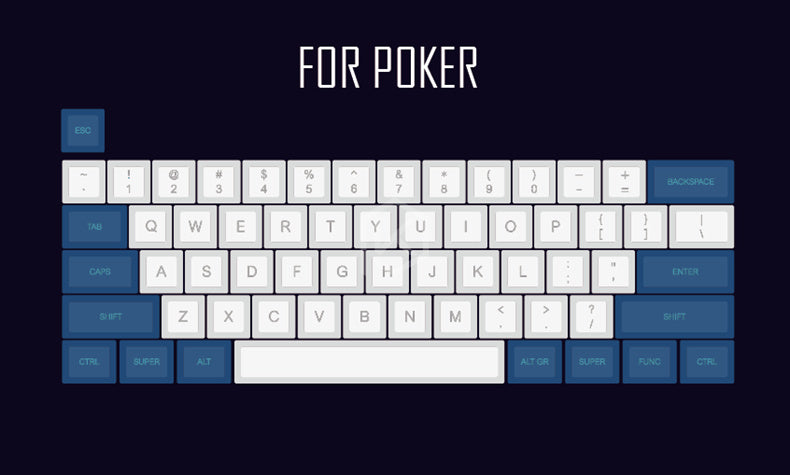 Blue-White Mechanical Keyboard