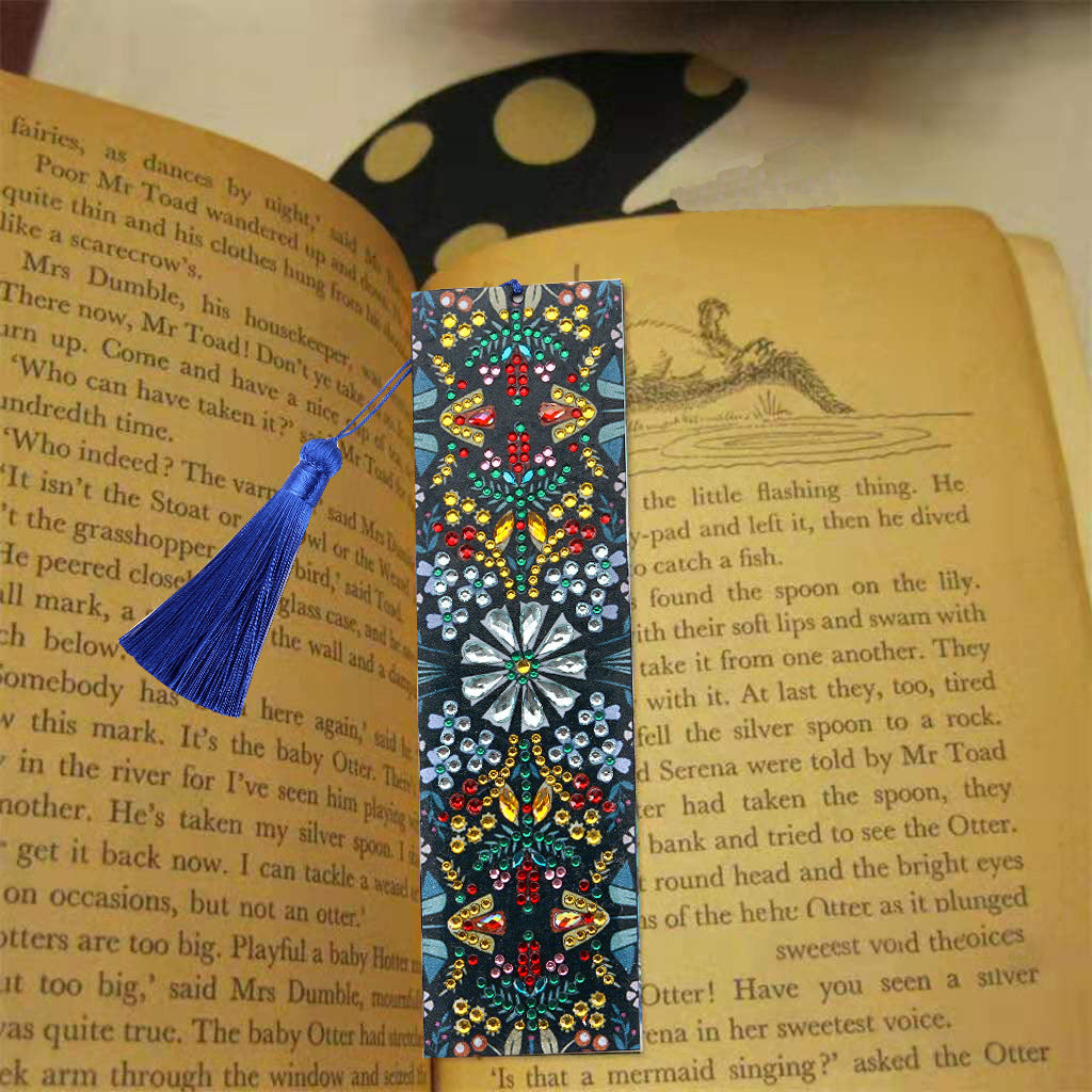 Special-shaped Diamond Round Diamond Bookmark Diamond Embroidered Mandala Flower Craft Painting Ornament