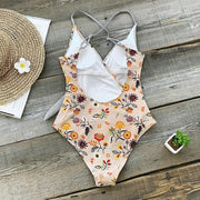 Maternity Print Striped Sling One Piece Swimwear