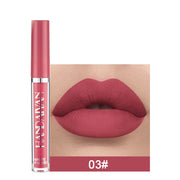 Handaiyan Matte Lip Glaze Flüssiger Lippenstift Mini Tube Lipgloss Wasserdicht Antihaft-Cup Lipgloss Echt