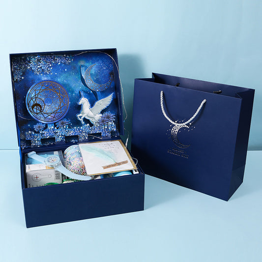 Exquisite Three-dimensional Stationery Set Gift Box