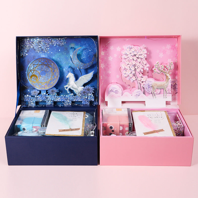 Exquisite Drei-dimensional Schreibwaren Set Geschenk Box