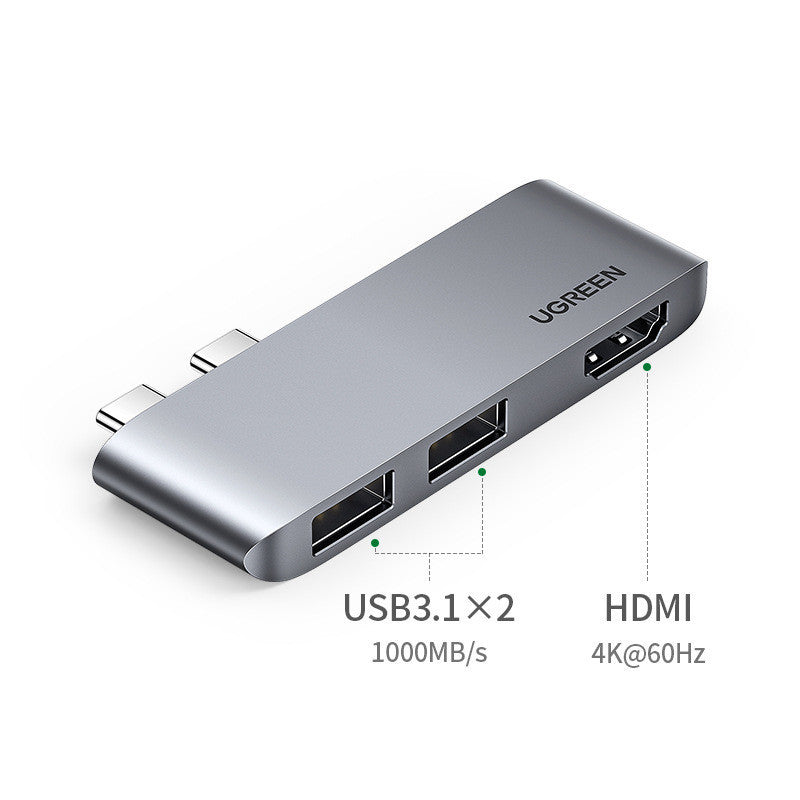 Type C Docking Station Expands The Application Of USB Lightning 3hdmi Connector