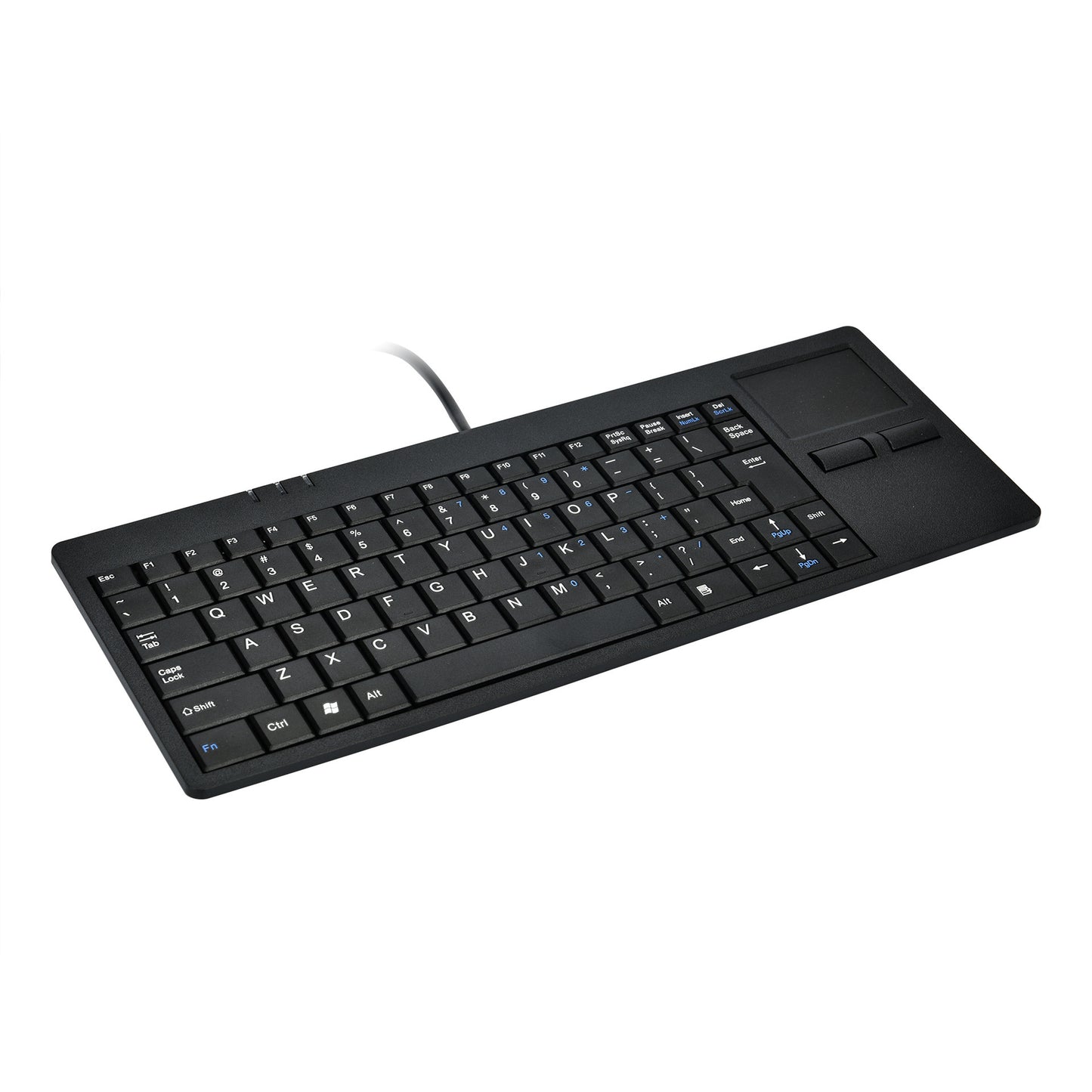 Wired USB Touchpad Keyboard MC-818 Ultra-thin Built-in HUB Mini