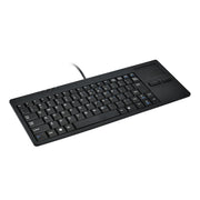 Kabelgebundene USB-Touchpad-Tastatur MC-818 Ultradünne Eingebauter HUB Mini