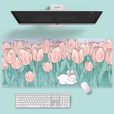 Blumen-Mauspad, supersüßes Cartoon-Laptop-Tastaturpad