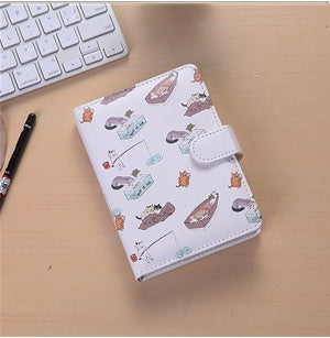 Creative Cartoon Notebook with Magnetic Buckle, Notebook