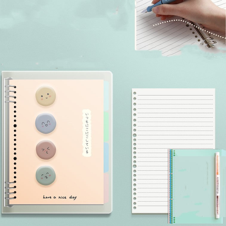 B5 No Scratch Loose-leaf Detachable Notebook Book For Students