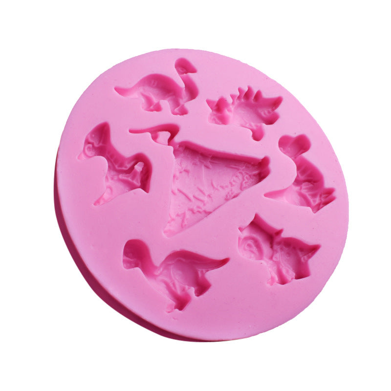 Dinosaur Volcanic Fondant DIY Silicone Mold