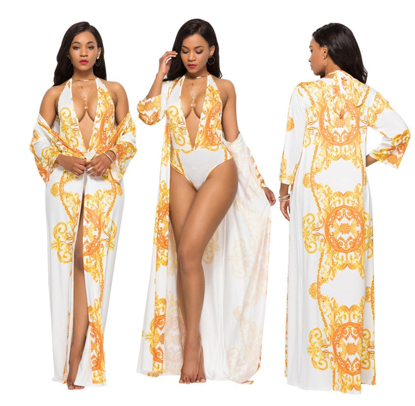 Printed Bikini Coat