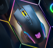 Gaming-Maus mit sieben Geschwindigkeiten, DPI einstellbar, RGB-Licht