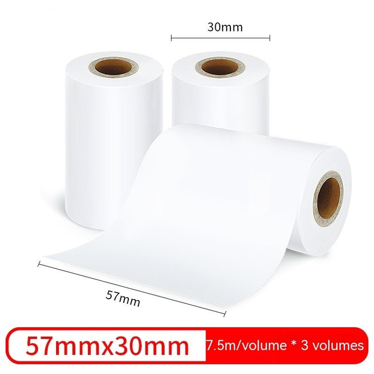 Thermosensibles Papier 57 30 mm Druck Papier 3 Rollen Karton