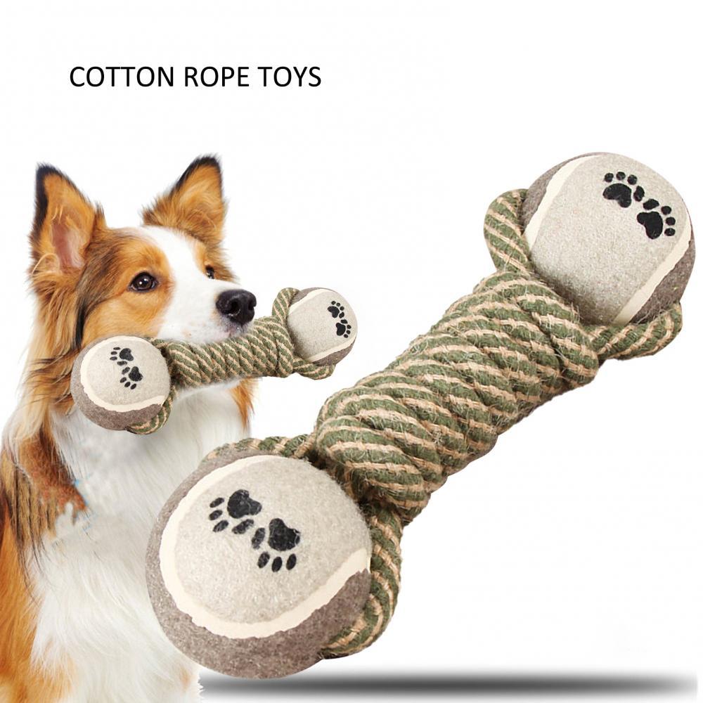 Toys for large and small dogs, interactive cotton rope toys