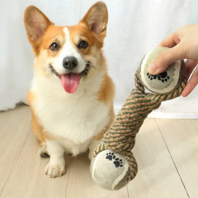 Toys for large and small dogs, interactive cotton rope toys