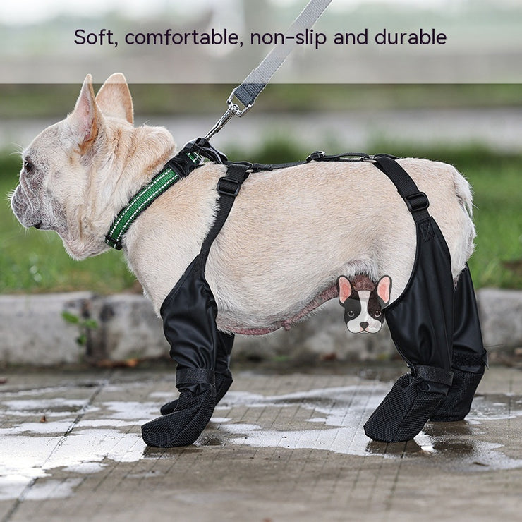 Wasserdichte Hundeschuhe, verstellbare Hundestiefel, atmungsaktiv