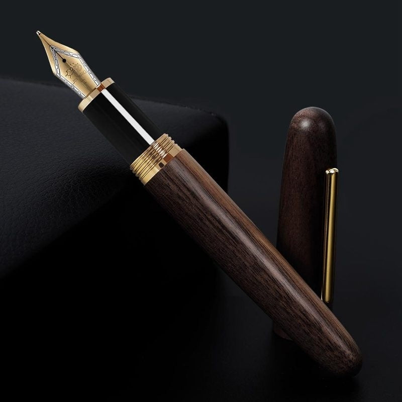 Pen Wooden Pole Rotating Cap Of A Pen Men's And Women's Business Calligraphy Practice