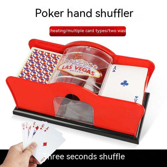 Hand Cranked Shuf fling Machine Playing Cards Board Game