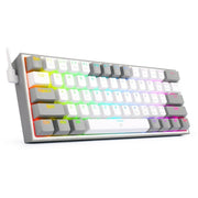 Kabelgebundene mechanische Tastatur mit RGB-Licht und zwei Tastenkappen