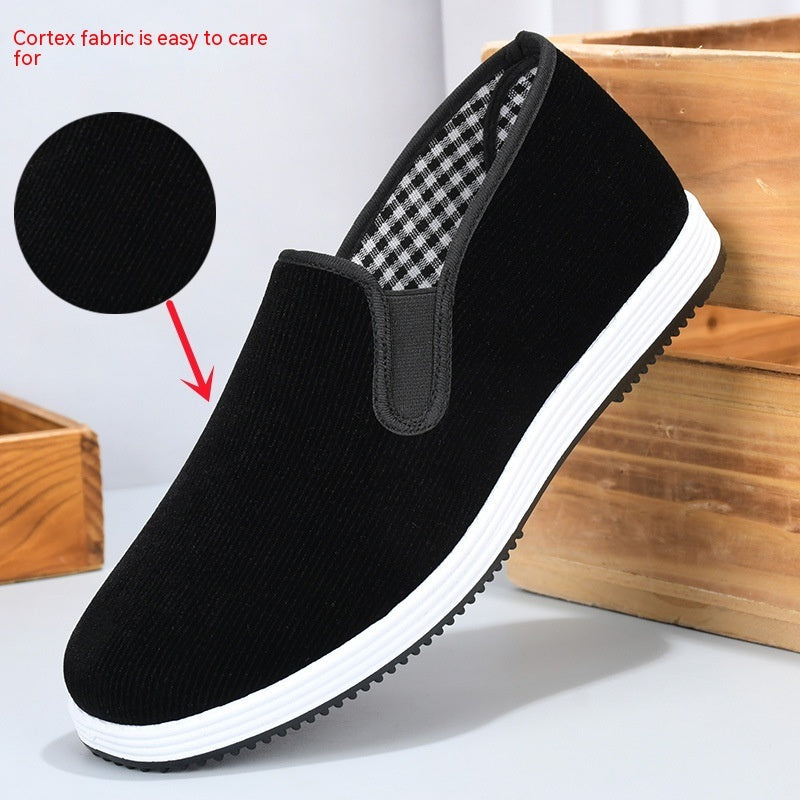 Corduroy Slip-on Comfortable And Lightweight Breathable Wear-resistant Leisure Cloth Shoes