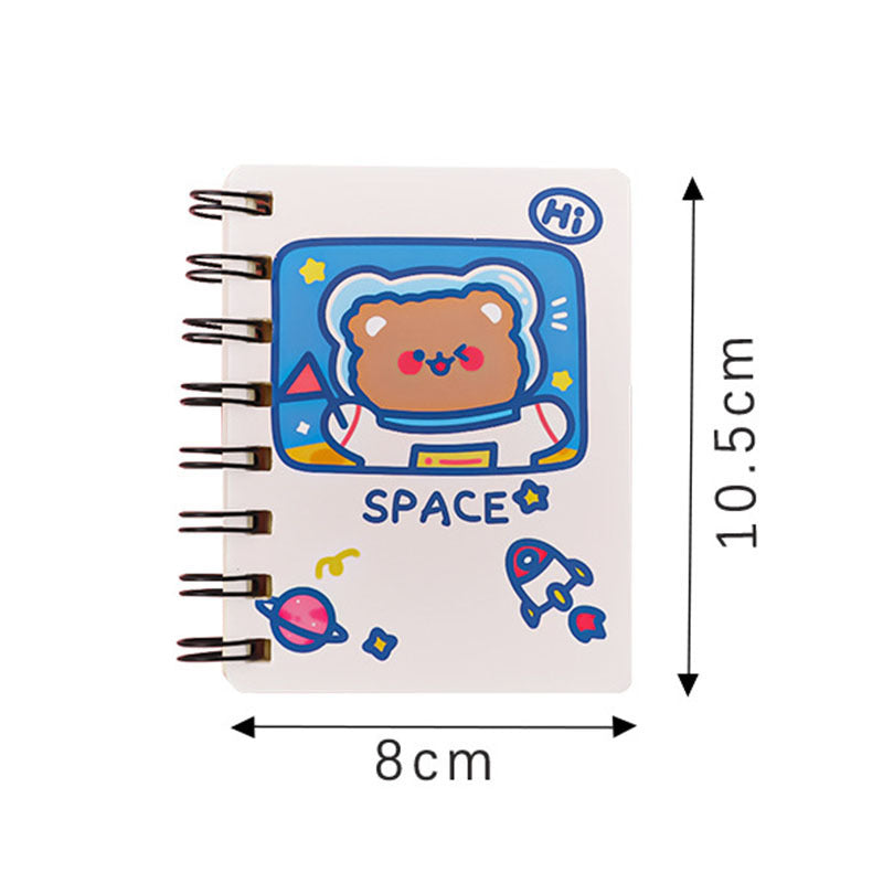 Astronaut Flipped Portable Pocket Flipper Notebook