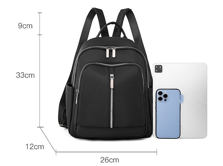 Casual Women Nylon Backpack Simple Versatile Large Capacity