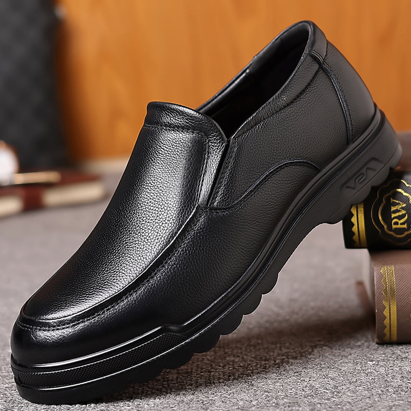 British comfortable soft bottom casual men's genuine leather shoes