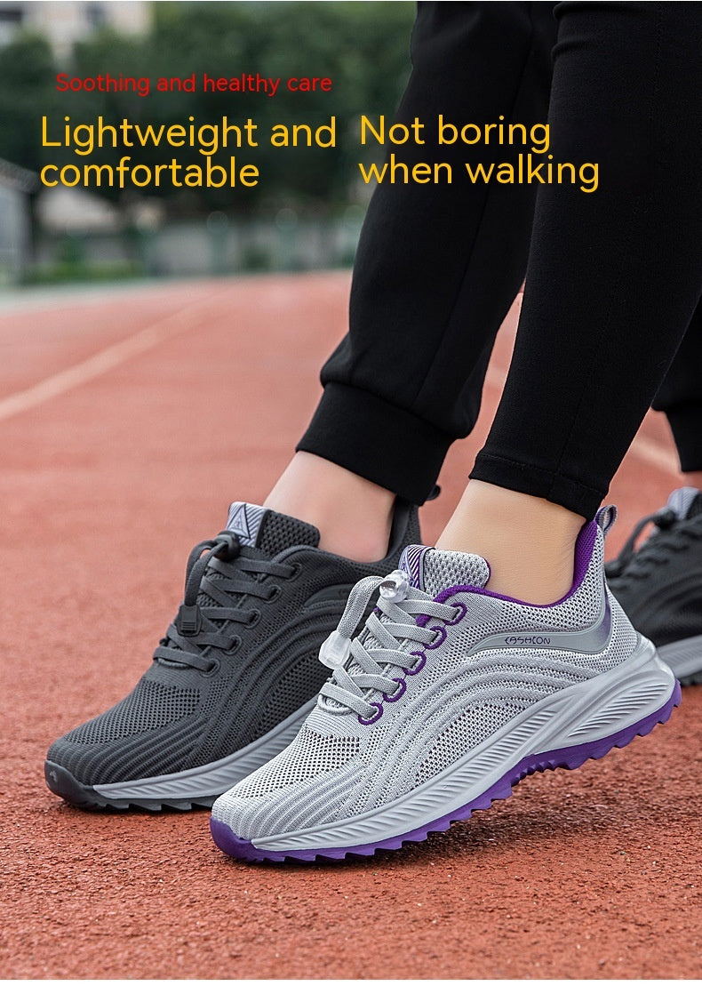 Lightweight Breathable Middle-aged And Elderly Non-slip Soft Sole Shoes