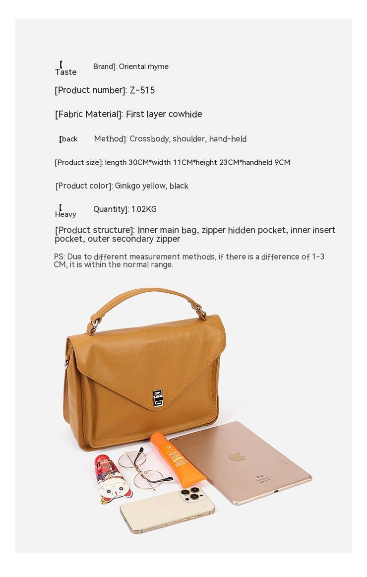 Kuriertasche aus echtem Leder