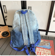 Value Gradient Denim Rucksack Damen Große Kapazität