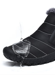 Herrenschuhe Fleecegefütterte, verdickte, rutschfeste Nordost-Schneestiefel