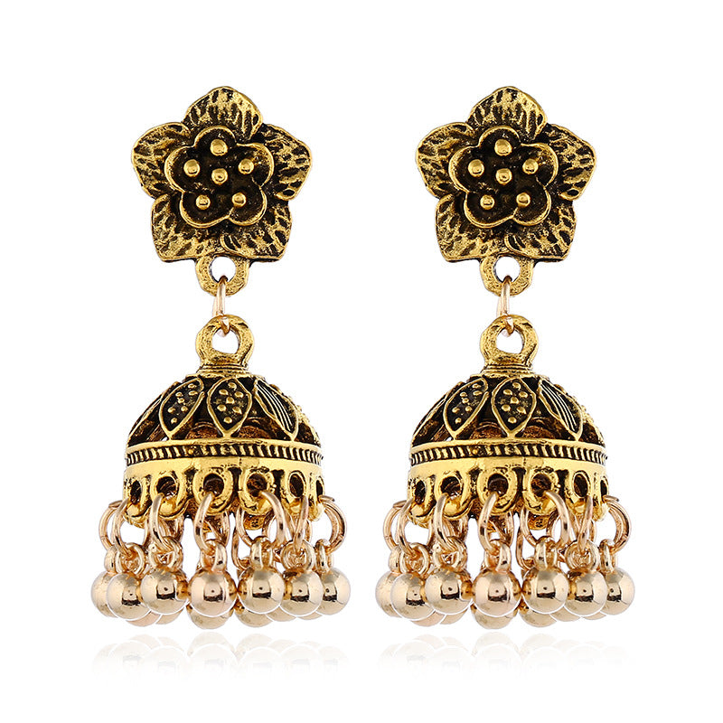 ethnic style tassel earrings