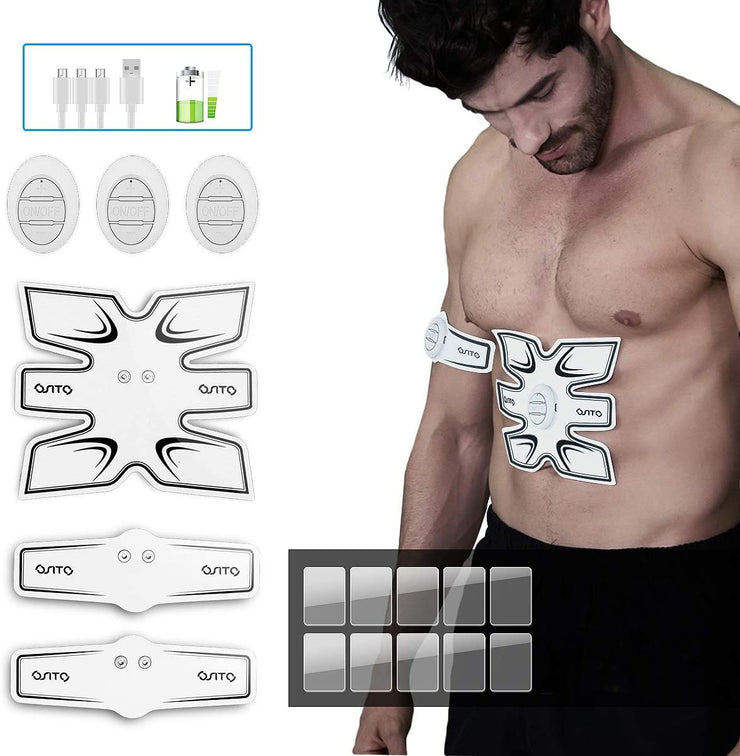 OSITO 3Sets Massagegerät Stimulator Fitness Trainer Arm, Taille, Bein Bauch