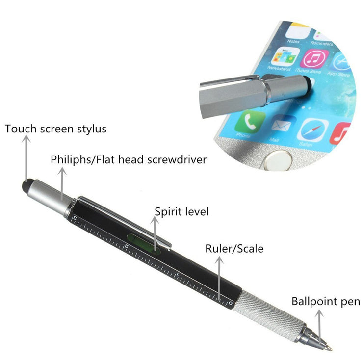 Touchscreen Stylus Stift Kugelschreiber 6 in 1