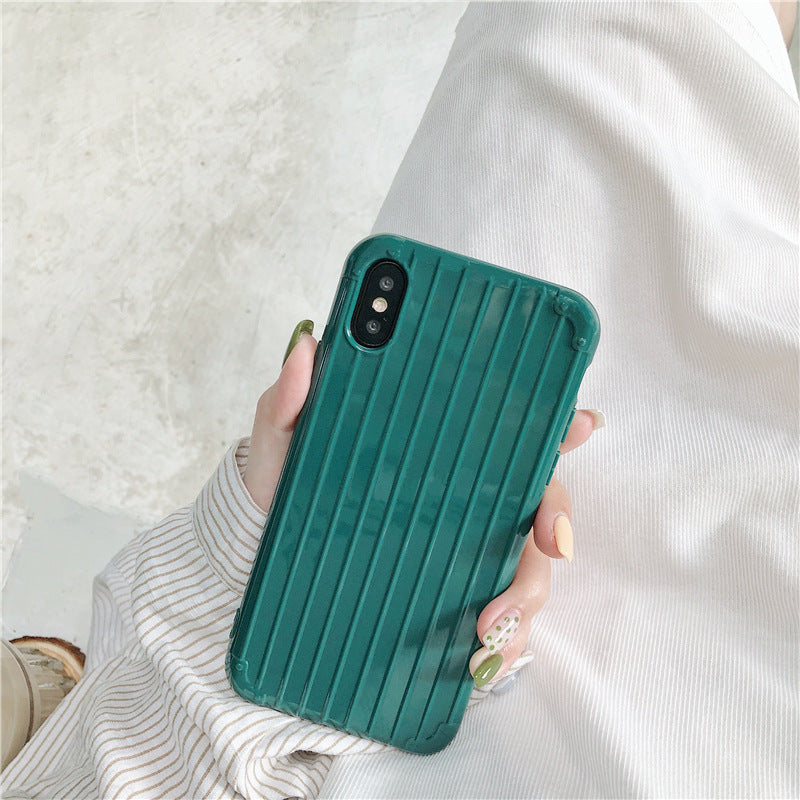 Solid color tpu suitcase phone case