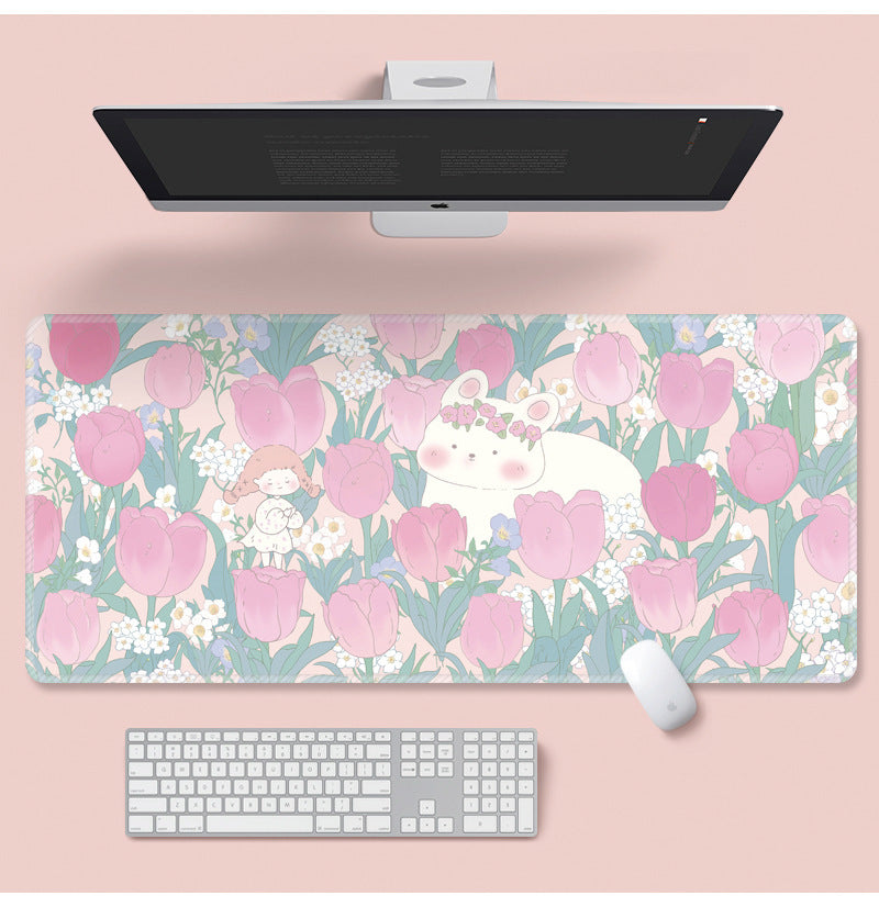 Flower Mouse Pad Super Cute Cartoon Laptop Keyboard Pad