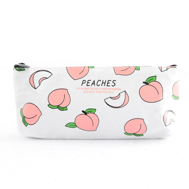 Peach-colored pen case